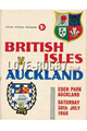 Auckland v British Isles 1966 rugby  Programme